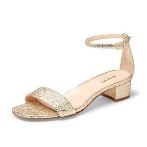 XYD Heels for Women, Open Toe, Ankle Strap, Low Chunky Block Pumps size 14